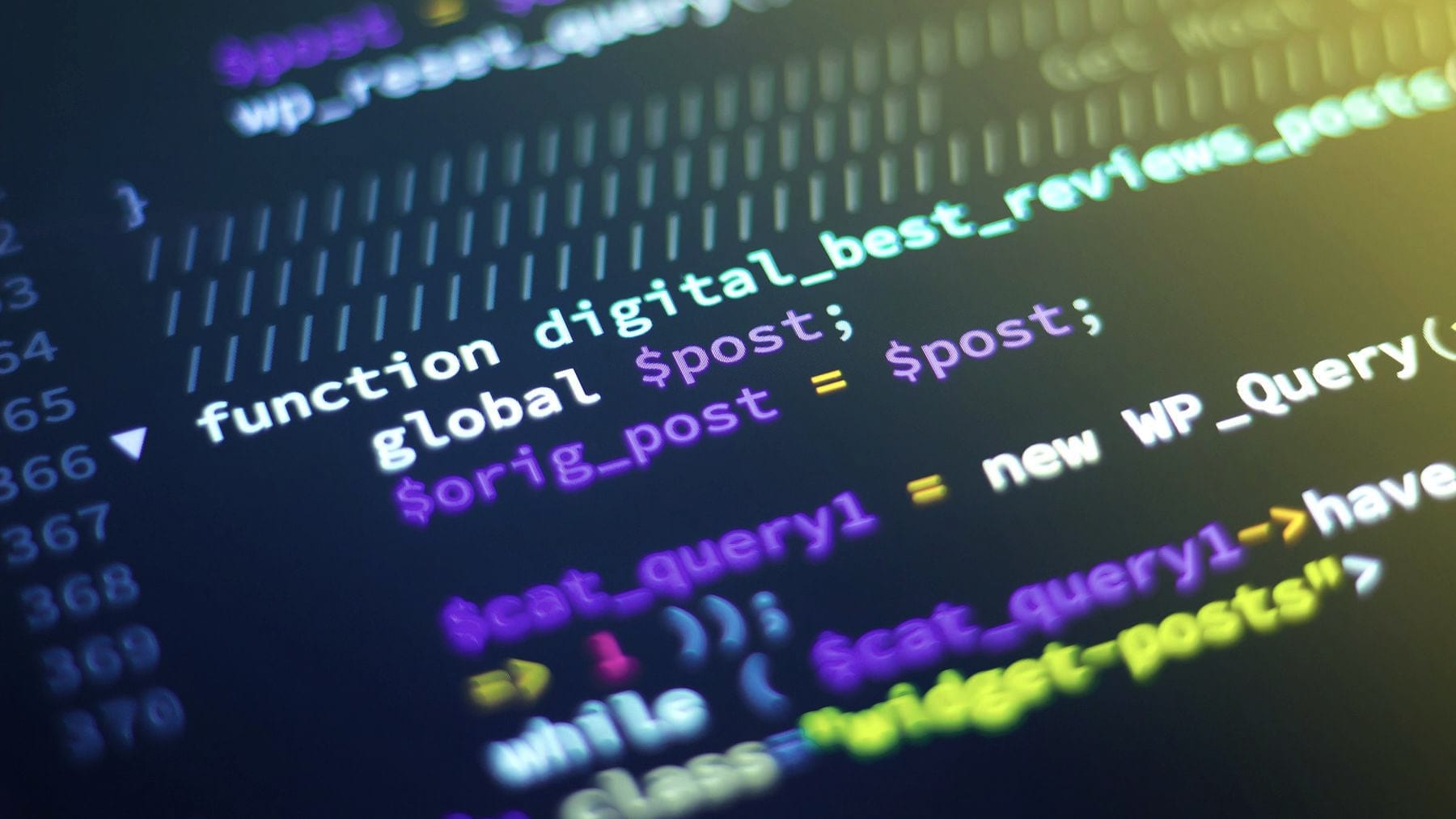 Source code open in a syntax-highlighted editor